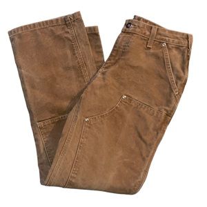 Carhartt Women's WB136 BRN Double Knee Work Carpenter Pants Size 4x32